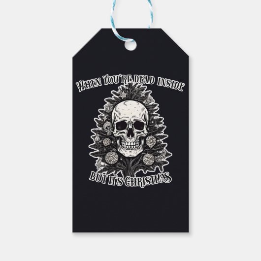 あなたは中に死んだがクリスマスツリーだ ギフトタグ (正面)