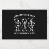 あなたは中に死んだがホリデーシーズン スパークリングワインラベル (シングルラベル)