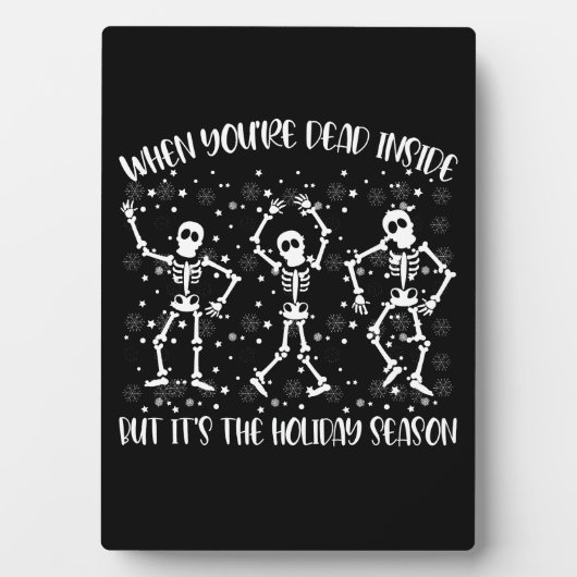 あなたは中に死んだがホリデーシーズン フォトプラーク (正面)