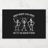 あなたは中に死んだがホリデーシーズン リキュールボトルラベル (シングルラベル)