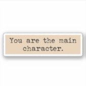 あなたは主なキャラクターダークアカデミズム美学 シール (正面)