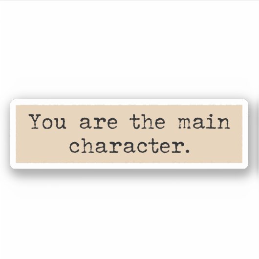 あなたは主なキャラクターダークアカデミズム美学 シール (正面)