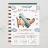 あなたは二面おもしろいを有すると時間が経つ誕生日 招待状 (正面/裏面)