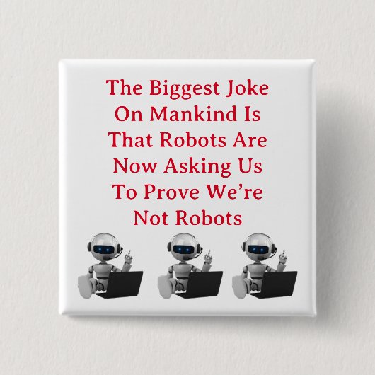 あなたは人のボタンを証明する 缶バッジ (正面)