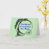 あなたは人魚 カード (黄色い花)