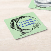 あなたは人魚 スクエアペーパーコースター (アングル)