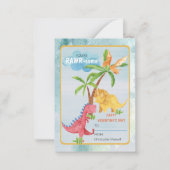 あなたは低音のハッピーバレンタインデー教室 ノートカード (正面)