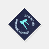 あなたは体操選手は人生が良い スタンダードカクテルナプキン (角)