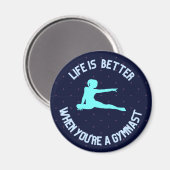 あなたは体操選手は人生が良い マグネット (正面/裏面)