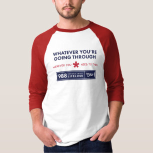 あなたは何が四分の袖のシャツを通り抜けていようとも Tシャツ