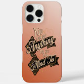 あなたは何でもできる引用文テラコッタピンク Case-Mate iPhoneケース (裏面)