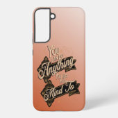 あなたは何でもできる引用文テラコッタピンク SAMSUNG GALAXYケース (裏面)