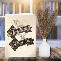 あなたは何でもできる引用文Brown Beige