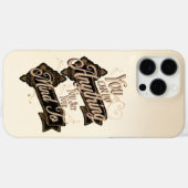 あなたは何でもできる引用文Brown Beige Case-Mate iPhoneケース (裏面 (横))