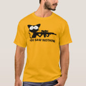 あなたは何も見ていない猫 Tシャツ (正面)