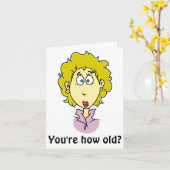 あなたは何歳おもしろい? カード (黄色い花)