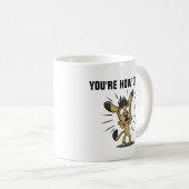 あなたは何歳?!おもしろい犬誕生日マグス コーヒーマグカップ (正面右)
