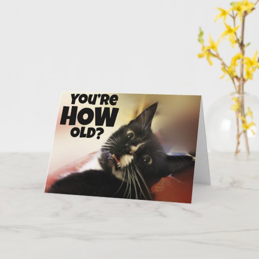 あなたは何歳？ カード (黄色い花)