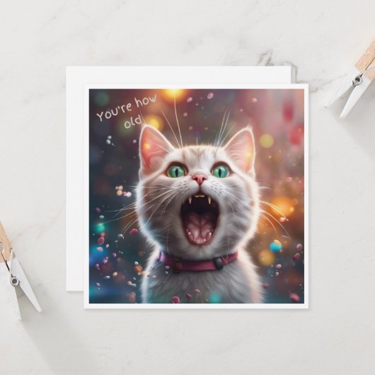 あなたは何歳？フラットカード (正面/裏面インサイチュ)