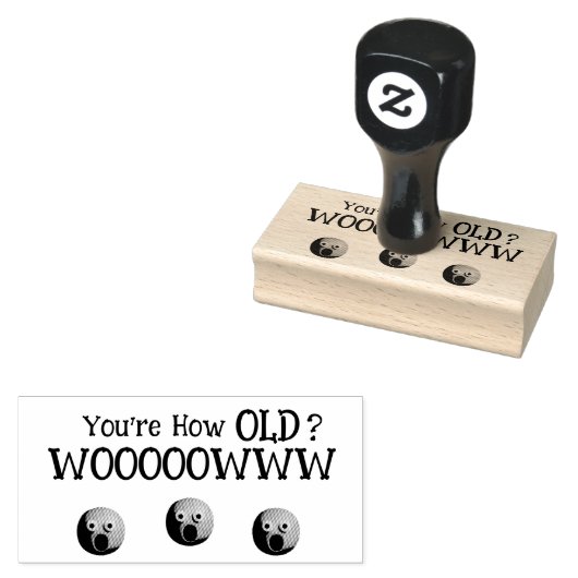 あなたは何歳？ ラバースタンプ (押印)