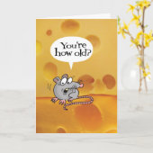 あなたは何歳？誕生日おもしろいカード カード (黄色い花)