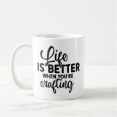 あなたは作ると命が伸びる コーヒーマグカップ (左)