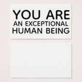 あなたは例外的な人間の贈り物のラベルインサート (正面&裏面)