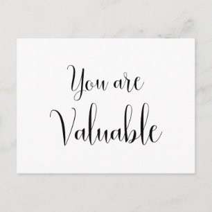 あなたは価値がある 励ましのメッセージ ポストカード
