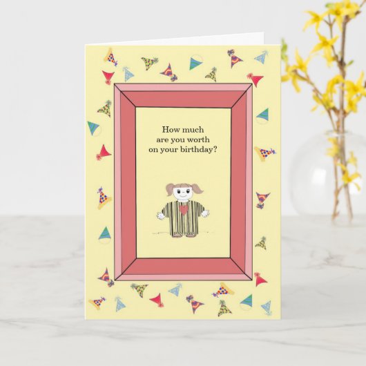 あなたは価格なし – 誕生日 カード (黄色い花)