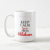 あなたは保オクラホマ州から落ち着く コーヒーマグカップ (左)