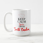 あなたは保サウスカロライナ州から落ち着く コーヒーマグカップ (左)