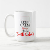 あなたは保サウスダコタ州から落ち着く コーヒーマグカップ (左)