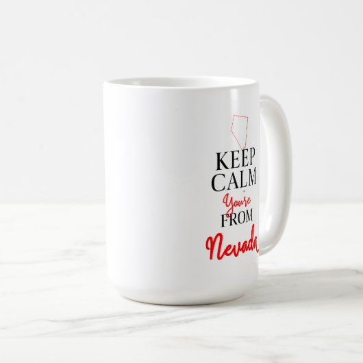 あなたは保ネバダ州からの穏やかさ コーヒーマグカップ (正面右)