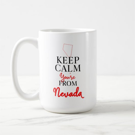 あなたは保ネバダ州からの穏やかさ コーヒーマグカップ (左)