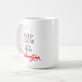あなたは保ワシントンから落ち着く コーヒーマグカップ (正面左)