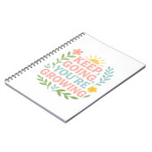 あなたは保成長するやる気を起こさせるフローラ ノートブック (左側)