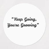 あなたは保成長 – ステッやる気を起こさせるク ラベル (デザイン2)