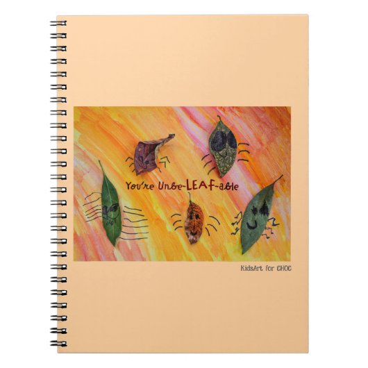 あなたは信じられない - キッズアートfor CHOC ノートブック (正面)