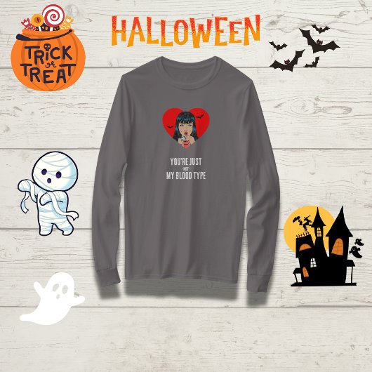 「あなたは俺の血液型じゃない」ヴァンパイアおもしろいン Tシャツ