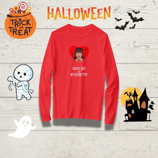 「あなたは俺の血液型じゃない」ヴァンパイアおもしろいン Tシャツ