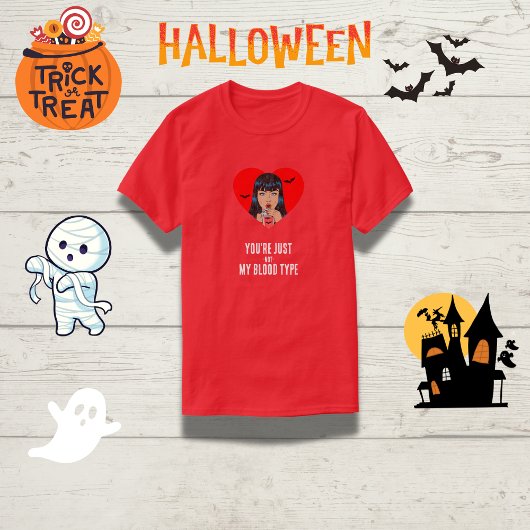 「あなたは俺の血液型じゃない」ヴァンパイアおもしろいン Tシャツ