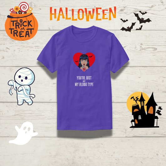 「あなたは俺の血液型じゃない」ヴァンパイアおもしろいン Tシャツ