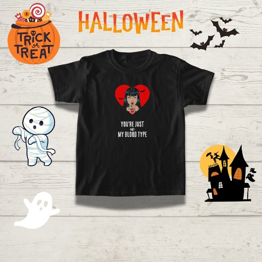 「あなたは俺の血液型じゃない」ヴァンパイアおもしろいン Tシャツ