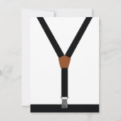 あなたは僕の結婚式の仲人になってくれる？ - タキシード用ネクタイとサスペンダー 招待状 (裏面)