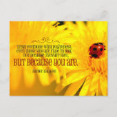 「あなたは優しい」感動的引用文 ポストカード (正面)