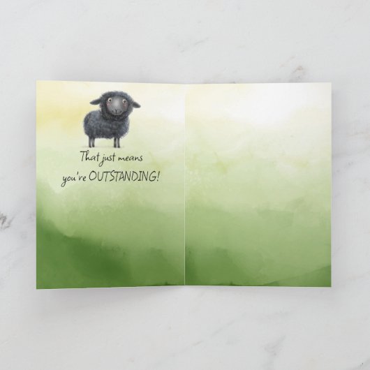 あなたは優れた勇気付けられるおもしろいユーモア カード (内部)