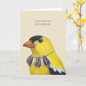 あなたは優勝者カード カード (黄色い花)