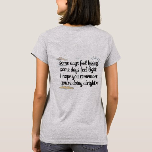 あなたは元気です 安心Tシャツ Tシャツ (裏面)