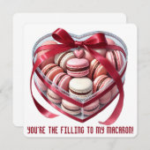 あなたは充填 – バレンタインデーのカード サンキューカード (正面/裏面)