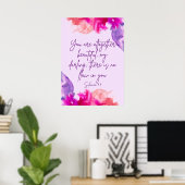 「あなたは全く美しい」聖書の詩 ポスター (ホームオフィス)